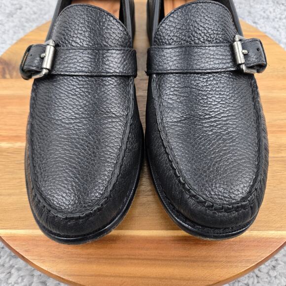 G.H. Bass & Co Weejuns Mens 9D Bran Black Leather Strap Casual Daily Loafer main image 7